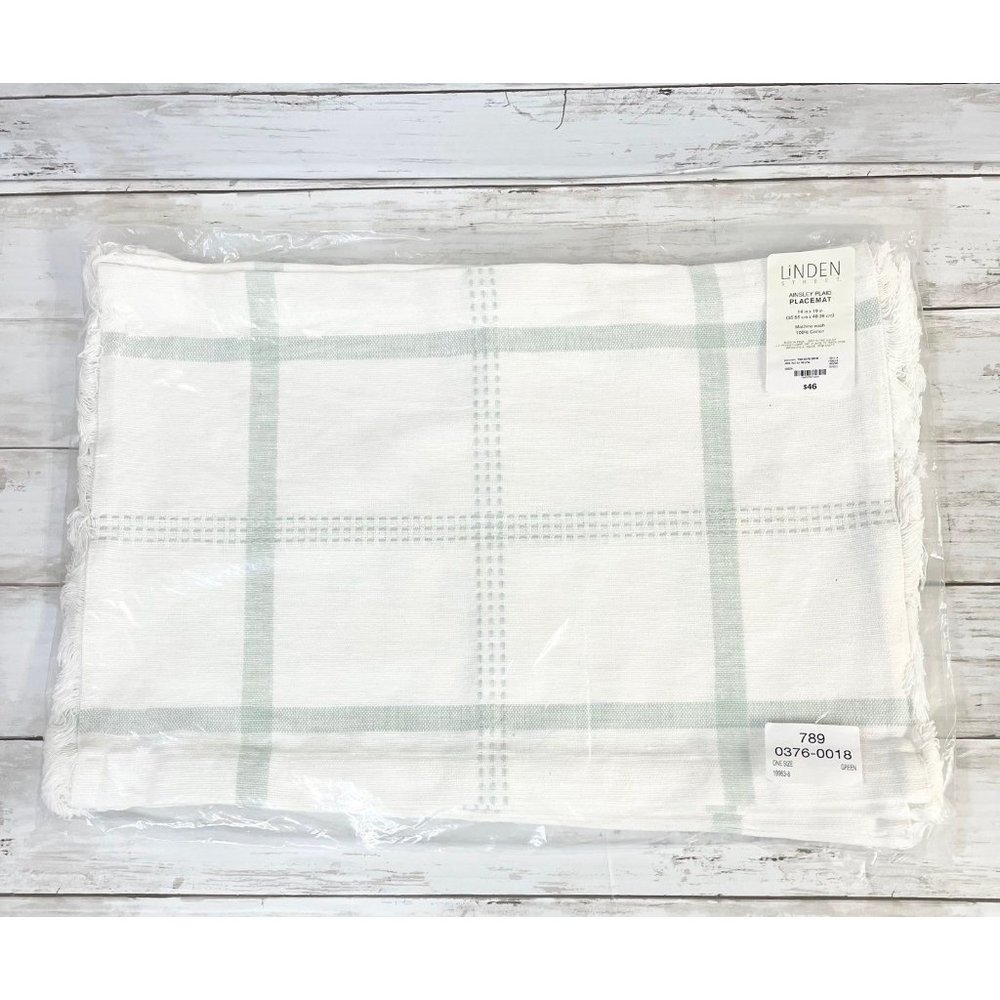 Linden Street Sage Placemets Set of 4